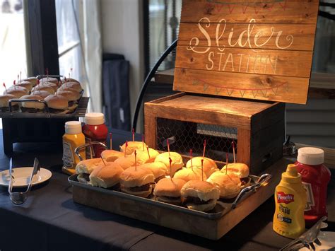 Our slider station is always a hit with wedding guests ...