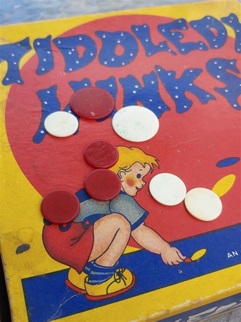 Vintage Tiddly Winks Game Vibrant Colors 1950s Incomplete Good Cond Ebay