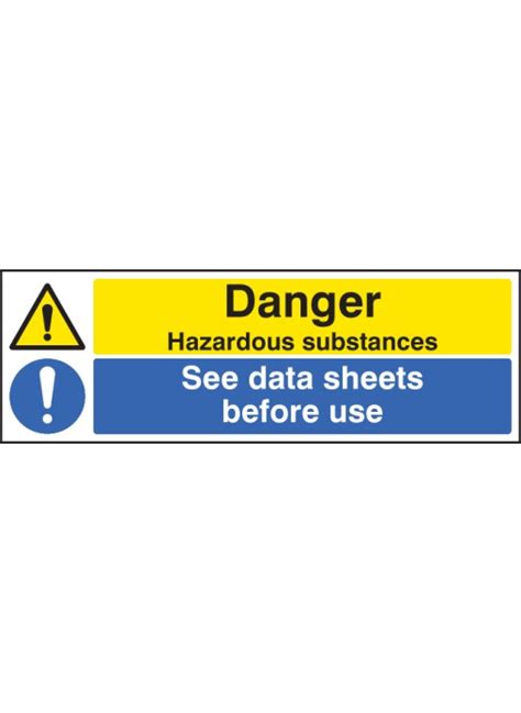 Danger Hazardous Substances See Data Sheets