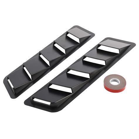 NovelBee 2 Pack of Universial Car Hood Vent Air Flow Intake Side Scoop