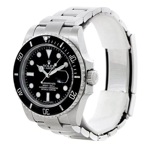 Rolex Submariner Mens Steel Date Ceramic Bezel Watch 116610