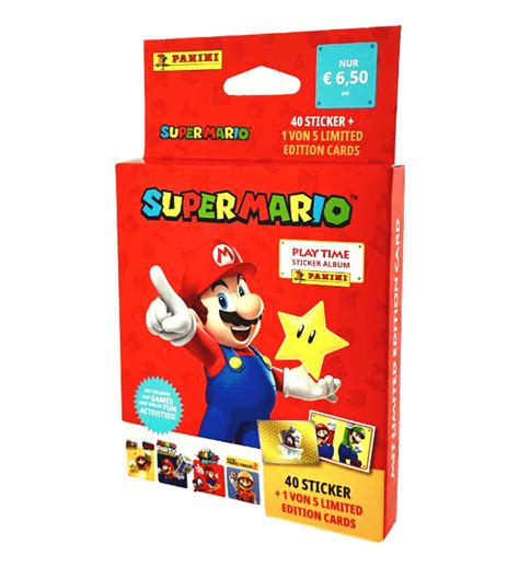 Panini Super Mario Play Time Figurine Eco Blister Bustine Le