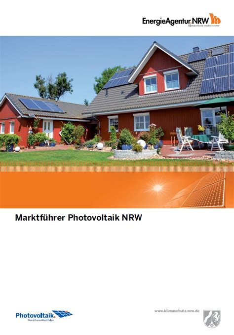 EnergieAgentur NRW mit neuer Broschüre Marktführer Photovoltaik NRW