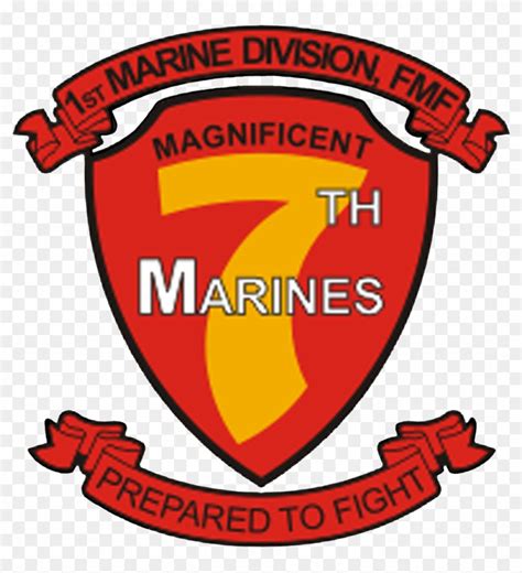 7th Marine Regiment 1st Marine Division Hd Png Download 1159x1219