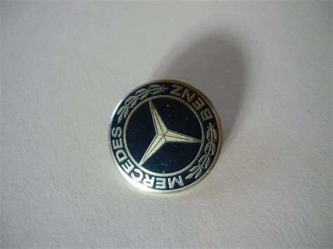 Pin Badge Original Mercedes Logo Size 2 Cm Brooch Pin Uk