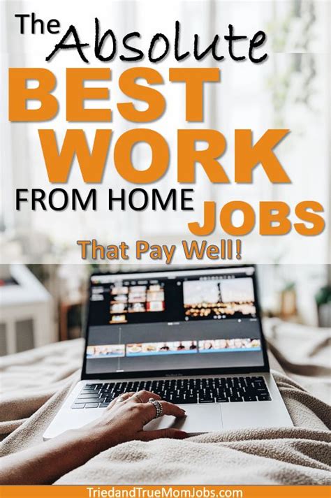 They can be geographically independent and completed on your own time schedule. 15 Real Work from Home Jobs in 2020 that Pay Well! - All ...