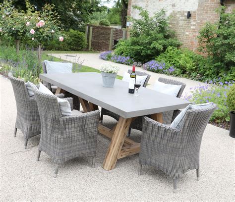 Find great deals on ebay for concrete garden table. Roma Polished Concrete Outdoor Dining Table - Jo Alexander