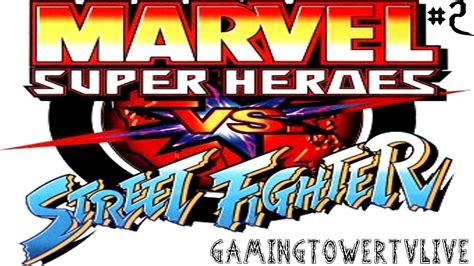 Marvel Super Heroes Vs Street Fighter Ps1 Gameplay 2