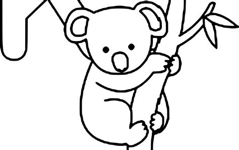 Koala Line Drawing Free Download On Clipartmag