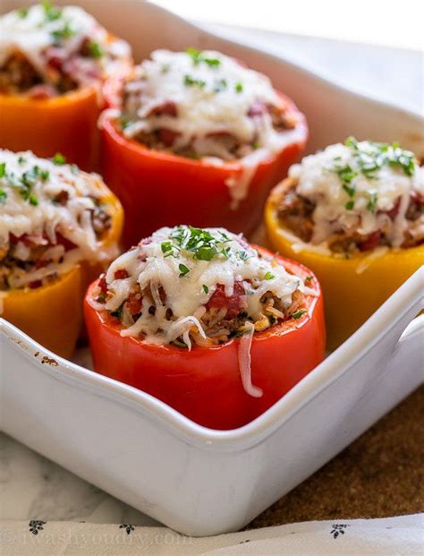 Easy Stuffed Peppers Recipe Slow Cooker Recipes Beef Stew Slow Cooker