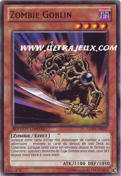 Zombie Goblin Gld5 Fr021 Carte Yu Gi Oh Cartes à Lunité Français