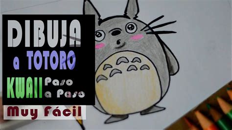 Como Dibujar Totoro Emoticonos Whatsapp Kawaii Paso A Paso Dibujos