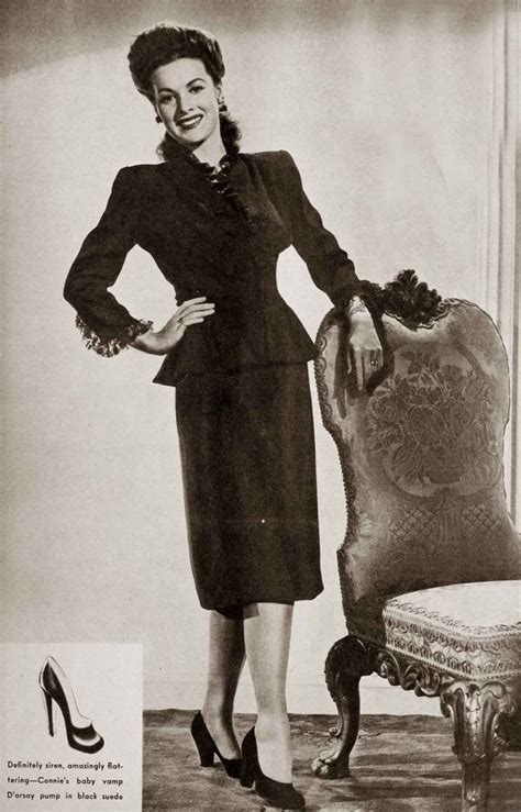 1940s Fall Fashions Maureen O Hara 1943 Glamour Daze