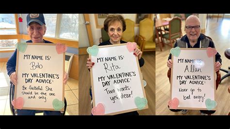 Nursing Home Residents Give Relationship Advice Ahead Of Valentines
