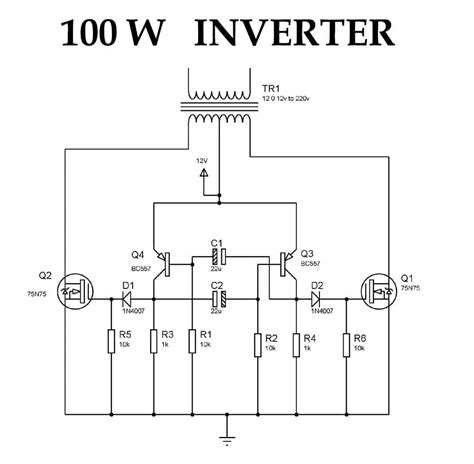 Simple 100 Watt Inverter 12v To 220v Tronicspro