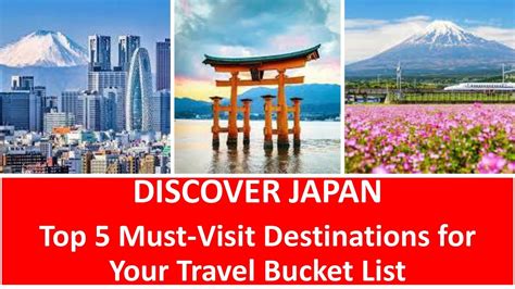 Discover Japan Top 5 Must Visit Destinations For Your Travel Bucket