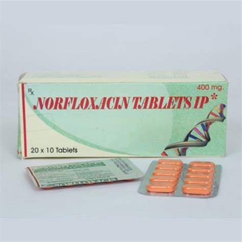 Norfloxacin 400 Mg Antibiotic Tablets Expiration Date Printed On Pack