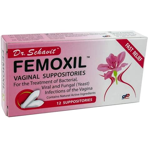 Dr Schavit Femoxil Vaginal Suppositories Natural Plant Based Formula
