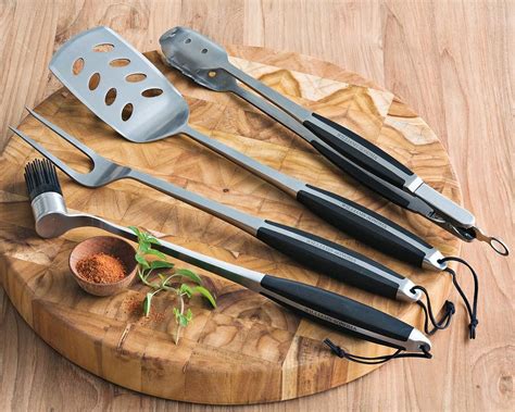 Bbq Grill Tools 4 Piece Set With Storage Case Williams Sonoma Au