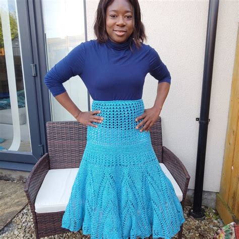 Maxi Crochet Lace Skirt Free Pattern Fosbas Designs