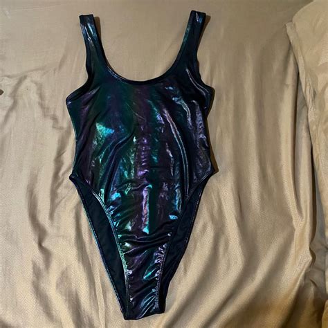 Preloved Forever 21 Metallic One Piece Swimsuit Used Only Once Women