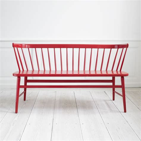Swedish Bench Wooden Bench Seat Wooden Bench Red Bench