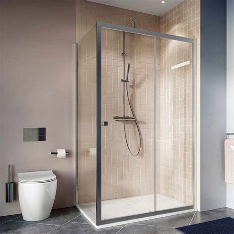 Crosswater Clear 6 Sliding Door Shower Enclosure - UK Bathrooms