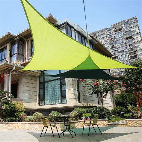 Triangle Shade Canopy And Sun Shade Sail Outdoor Top Canopy Patio Uv