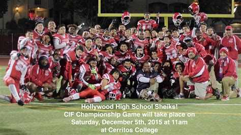 Hollywood High School Sheiks Football Clipart