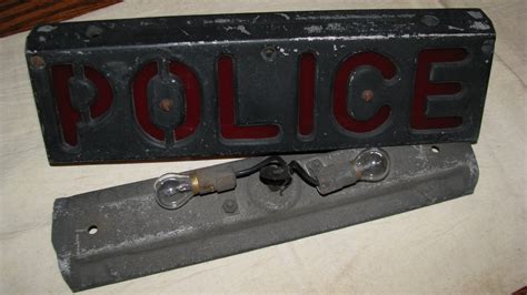 Vintage Police Vehicle Hood Light Collectors Weekly
