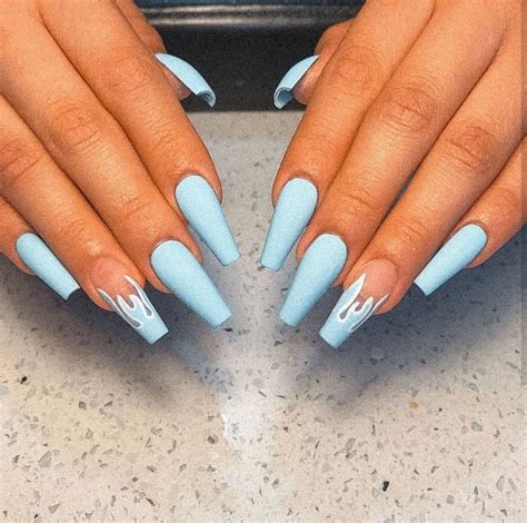 Pin By Haley Liles On Prom Dresses In 2020 Light Blue Nails Blue