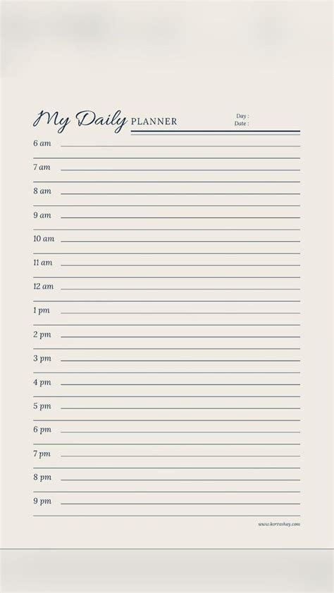 Free Daily Planners To Help You Get Organized Study Planner Daily