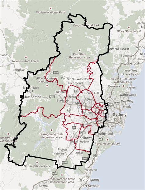 South West Sydney Suburbs Map Pic Cahoots