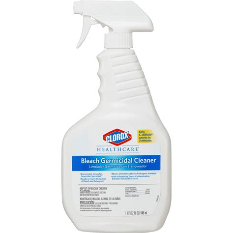 Clorox Healthcare Bleach Germicidal Cleaner 32oz Spray Bottle