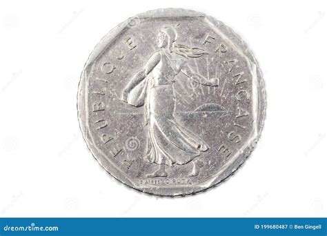 A Pre Euro French Coin Stock Image Image Of Europe 199680487
