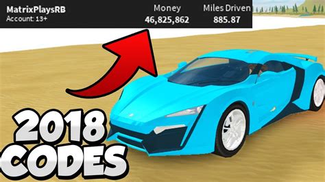Driving simulator is a roblox game, published by nocturne entertainment. NEW UPDATED 2018 CODES in VEHICLE SIMULATOR! *Working Codes!* - YouTube