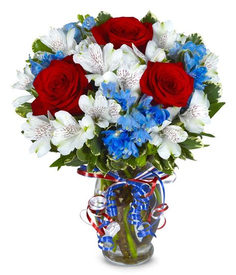 Explore our exclusive flowers for birthday, anniversary. Red, White, and Blue Flowers at From You Flowers