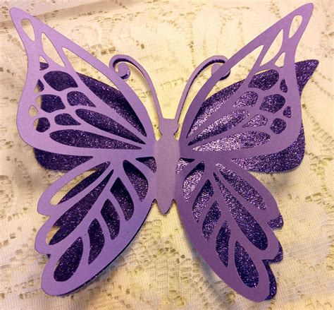 Glitzy 2 Layer 3d Paper Butterflies The Top Layer Matches The Bottom