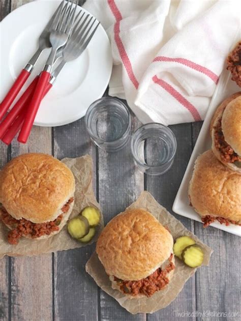 Best Ever Homemade Sloppy Joes Story Two Healthy Kitchens