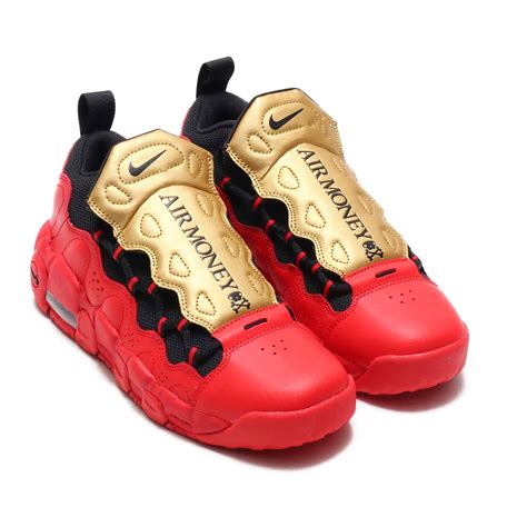 In 1996, the air money and air more uptempo dropped, forever changing the sneaker game with their outlandish designs and liberal use of air pockets. Nike Air More Money GS Gold/Red AH5215-600 | SneakerNews.com