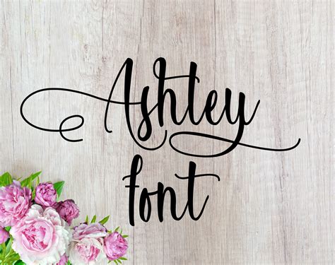 Ashley Font Otf Ashley Font Svg Wedding Font Svg Cutfile Calligraphy