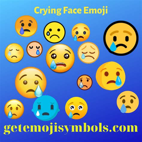 Crying Face Emoji Images And Meanings Imagesee