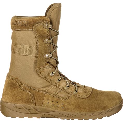 Rocky Lightweight Coyote Brown Commercial Military Boot