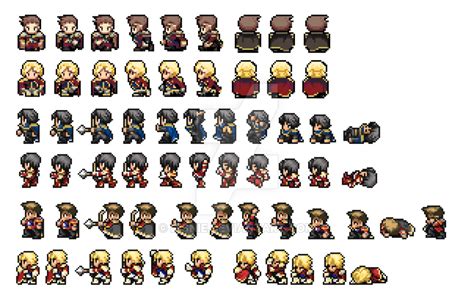 Free Download Hd Png Your Image Pixel Art Character Sprite Sheet Png