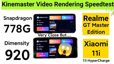 Xiaomi I Vs Realme Gt Master Edition Kinemaster Video Editing