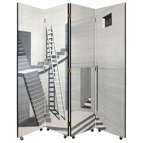 Large Mirrored White Screens At 1stdibs