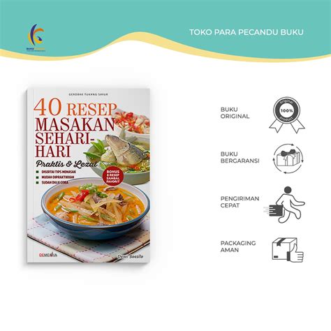 Jual Buku Resep Masakan 40 Resep Masakan Sehari Hari Praktis