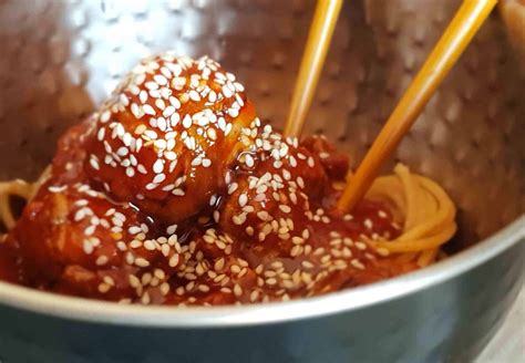 Spicy Korean Meatballs