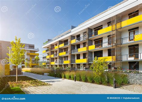 Modern Block Of Flats Stock Image Image Of City Condo 80458225