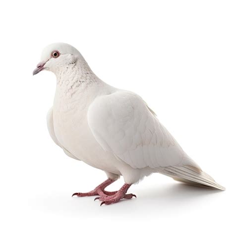 Premium Ai Image White Dove On White Background